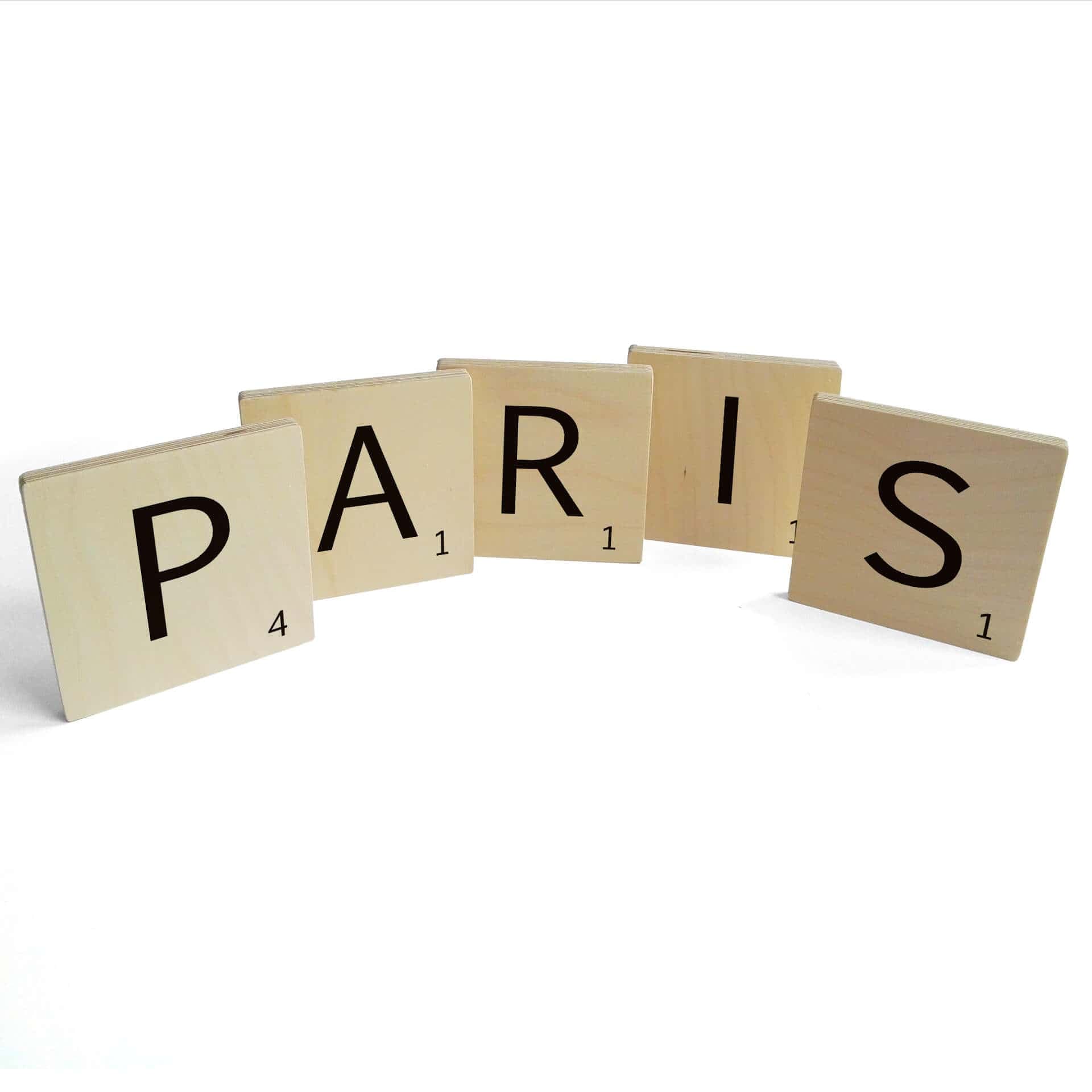 Lettere in legno - Tasselli Paris