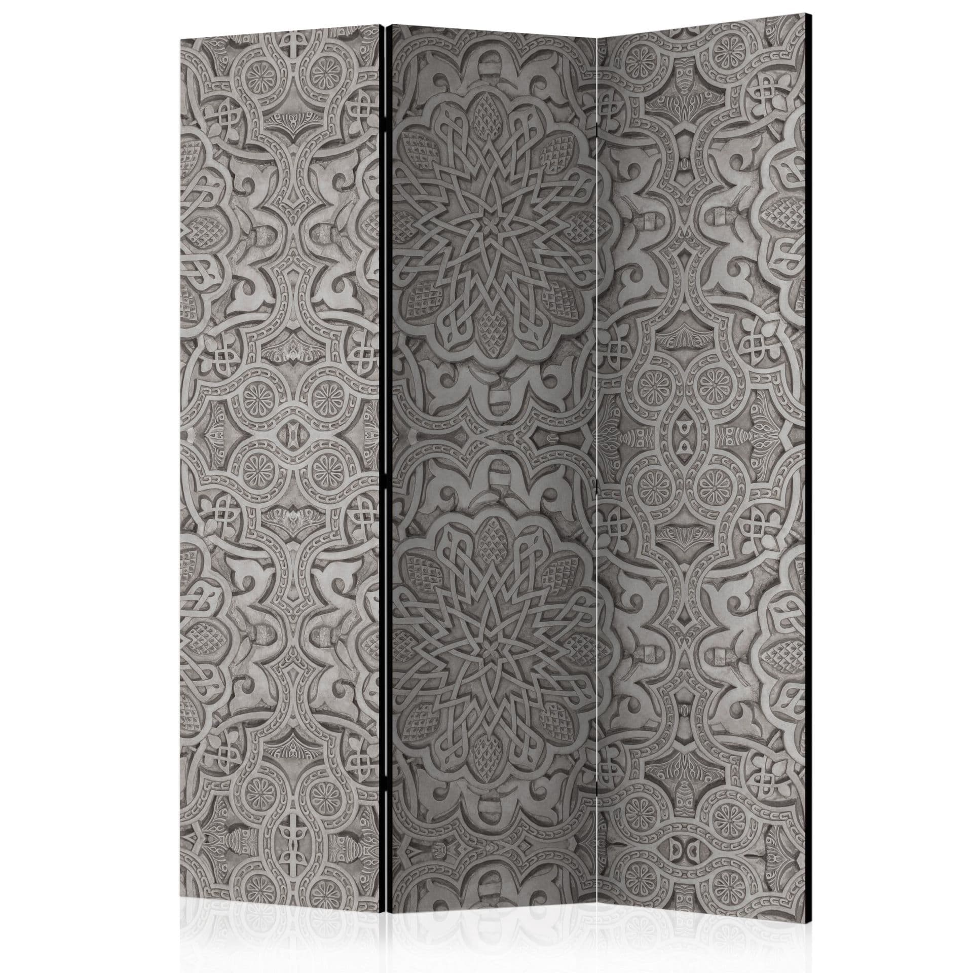 Schermo divisorio - Ornamento orientale, 3 pezzi - 135x172 cm