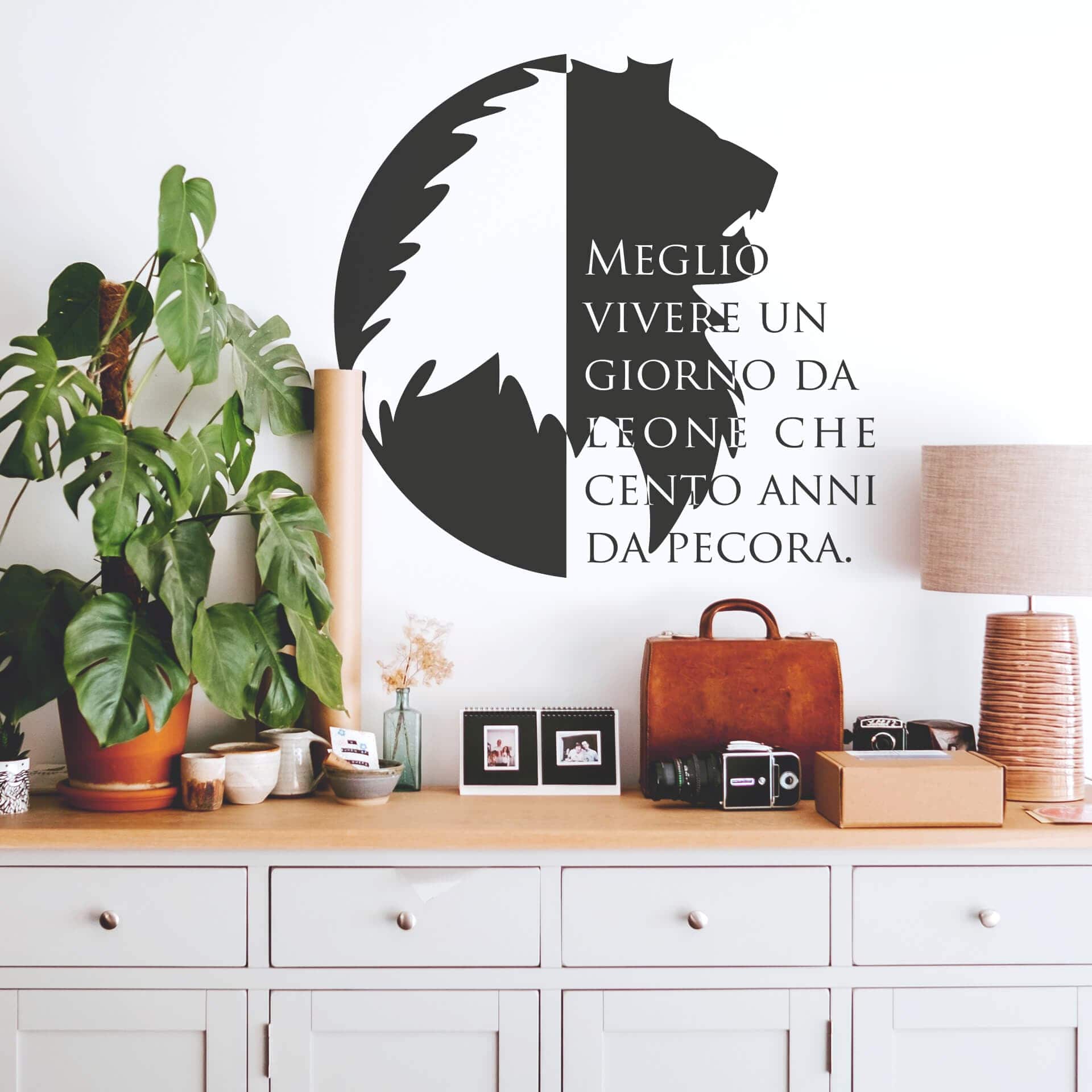 Adesivo murale - Meglio...