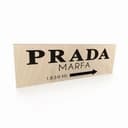 Targa in legno - Prada Marfa