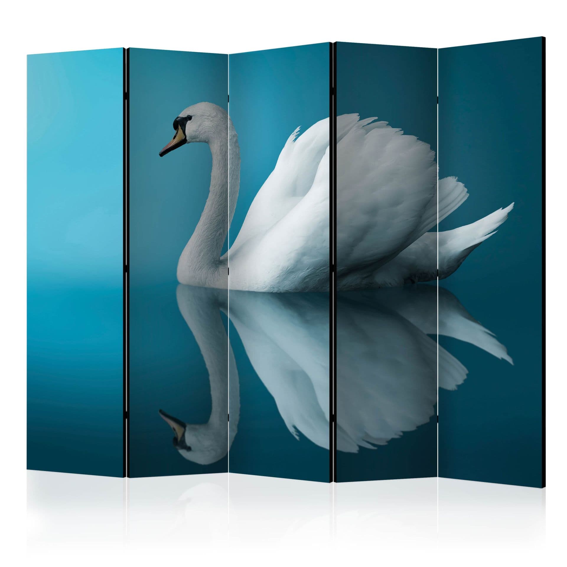 Divisorio - Cigno riflesso , 5 pezzi - 225x172 cm
