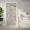 Pellicola per porte effetto pietra - Parete in pietra naturale - Decorazione autoadesiva per porte