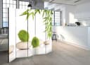 Schermo divisorio - Verde relax, 3 pezzi