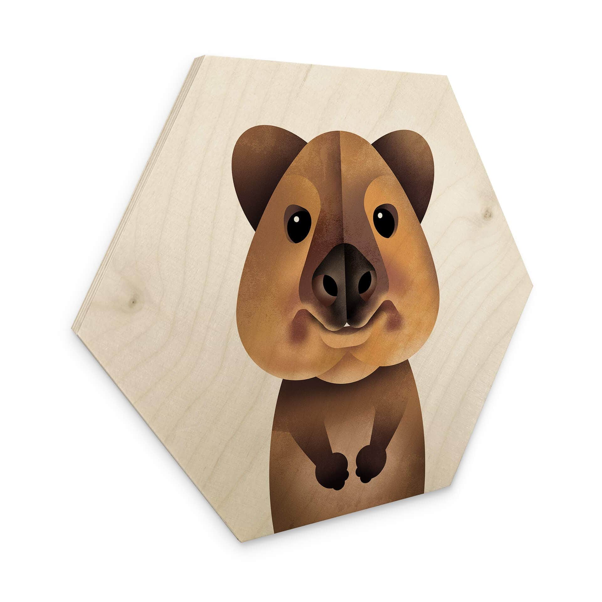 Esagono in legno Braun - Quokka