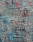 Fotomurale Aspetto astratto del cemento in grigio con blu e rosso ruggine in usato 2,7 x 2,12 m