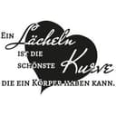 Adesivo murale - Ein Lächeln