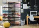 Divisorio per sala - Legno colorato, 3 pezzi