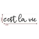 Scritta acrilico - C'est la vie