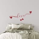 Adesivo Murale  – Love con cuori