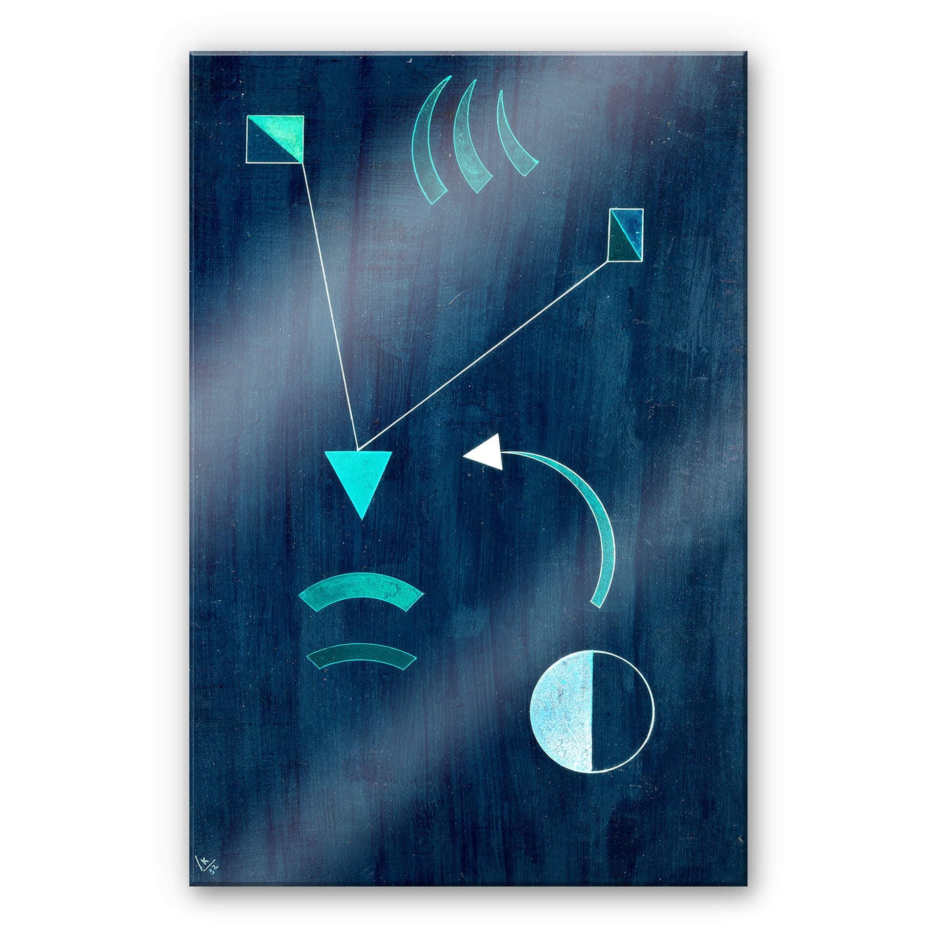 Stampa su vetro acrilico Kandinsky - Lì