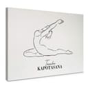 Stampa su tela Yoga - Line Art