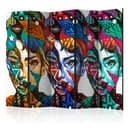 Divisorio - Facce colorate , 5 pezzi - 225x172 cm