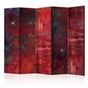 Parete divisoria - Cemento rosso, 5 pezzi - 225x172 cm