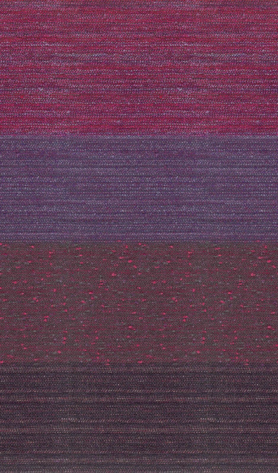 Fotomurale con motivo a effetto tessile sfumato in viola bordeaux e grigio 2,7 x 1,59 m