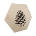 Esagono in legno Pigna