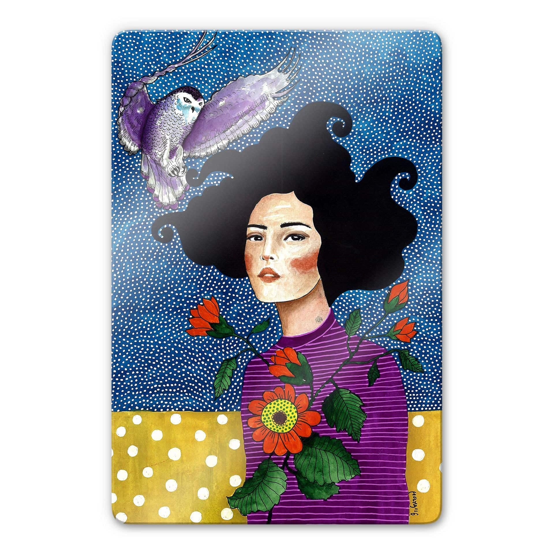 Glasbild  Hülya - Vertrauen