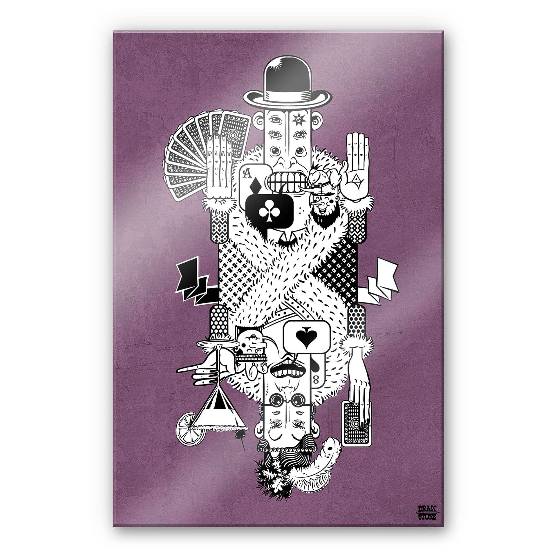 Stampa su vetro acrilico Drawstore - Carte da gioco