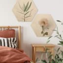 Esagoni in legno Annie - Rosa