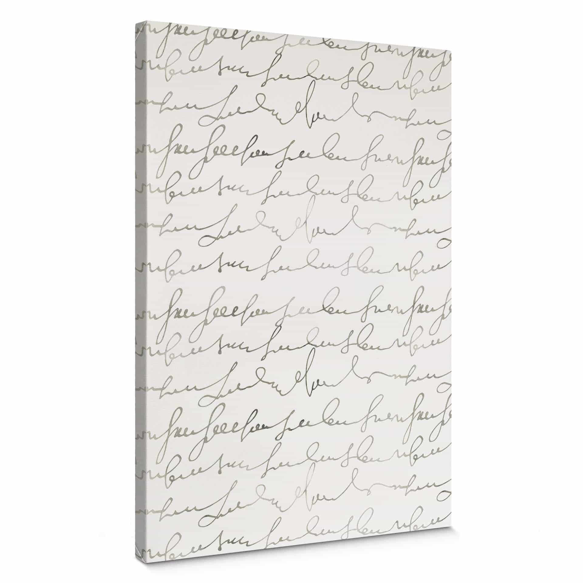 Stampa su tela - Calligrafia