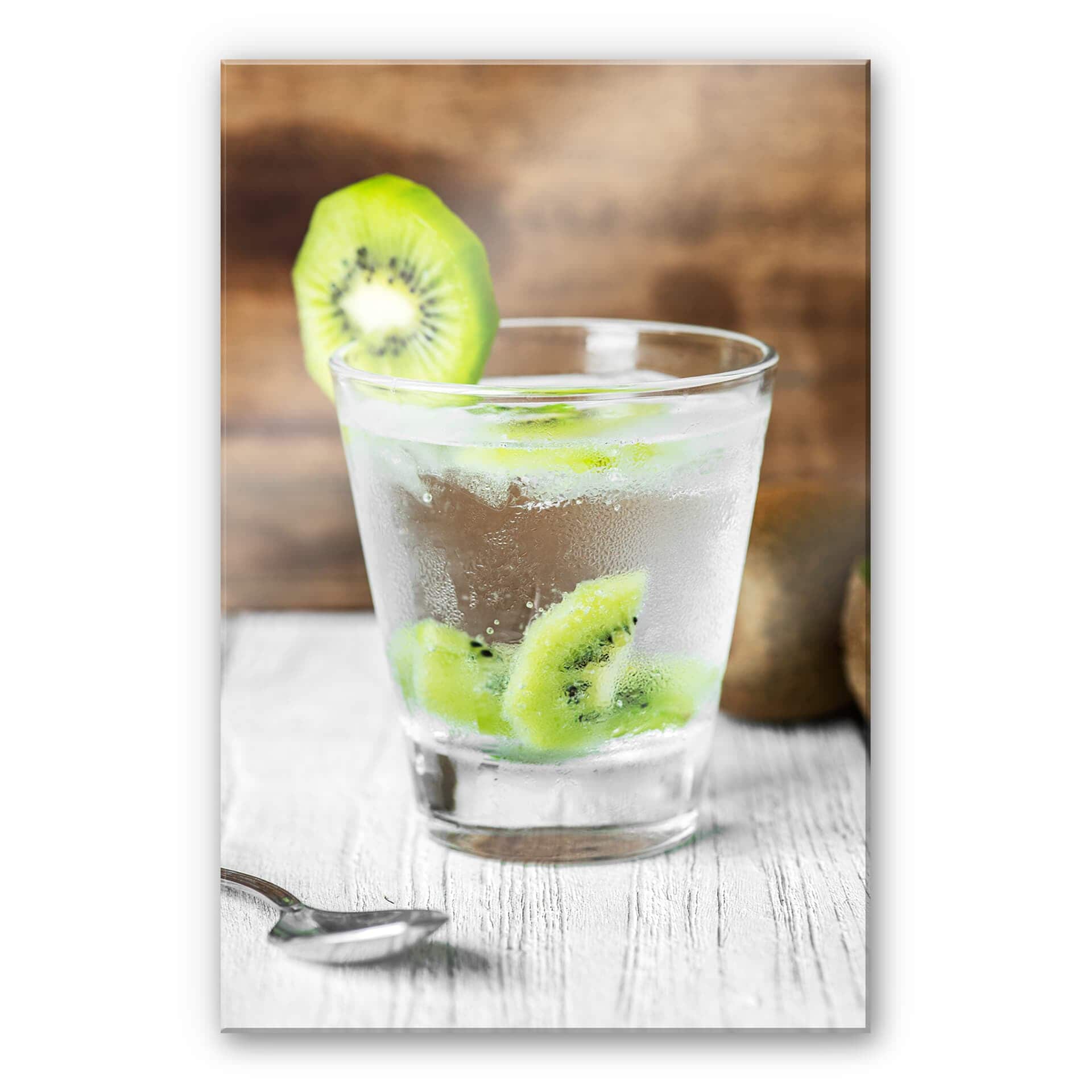 Stampa su vetro acrilico Immagine di kiwi fresco