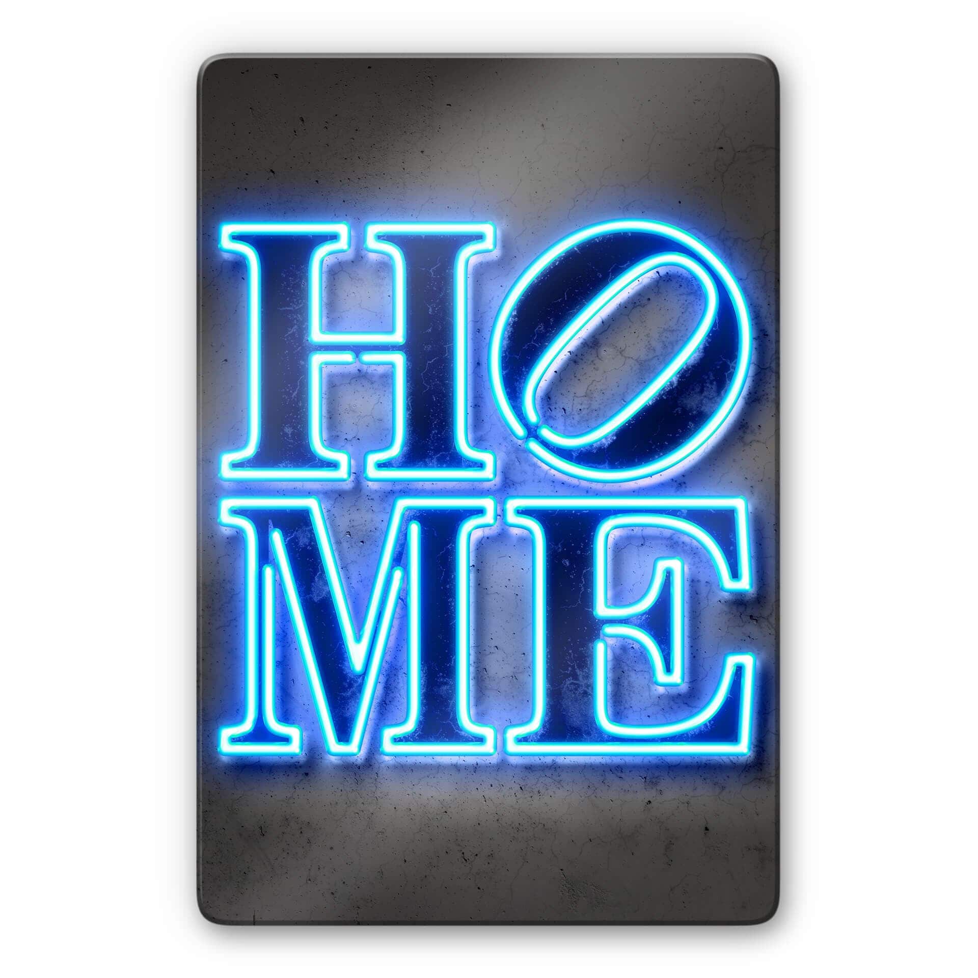Glasbild Mielu - Home