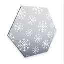 Esagoni Alu-dibond - Fiocchi argento