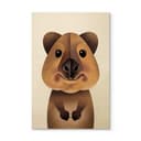 Stampa su legno Braun - Quokka