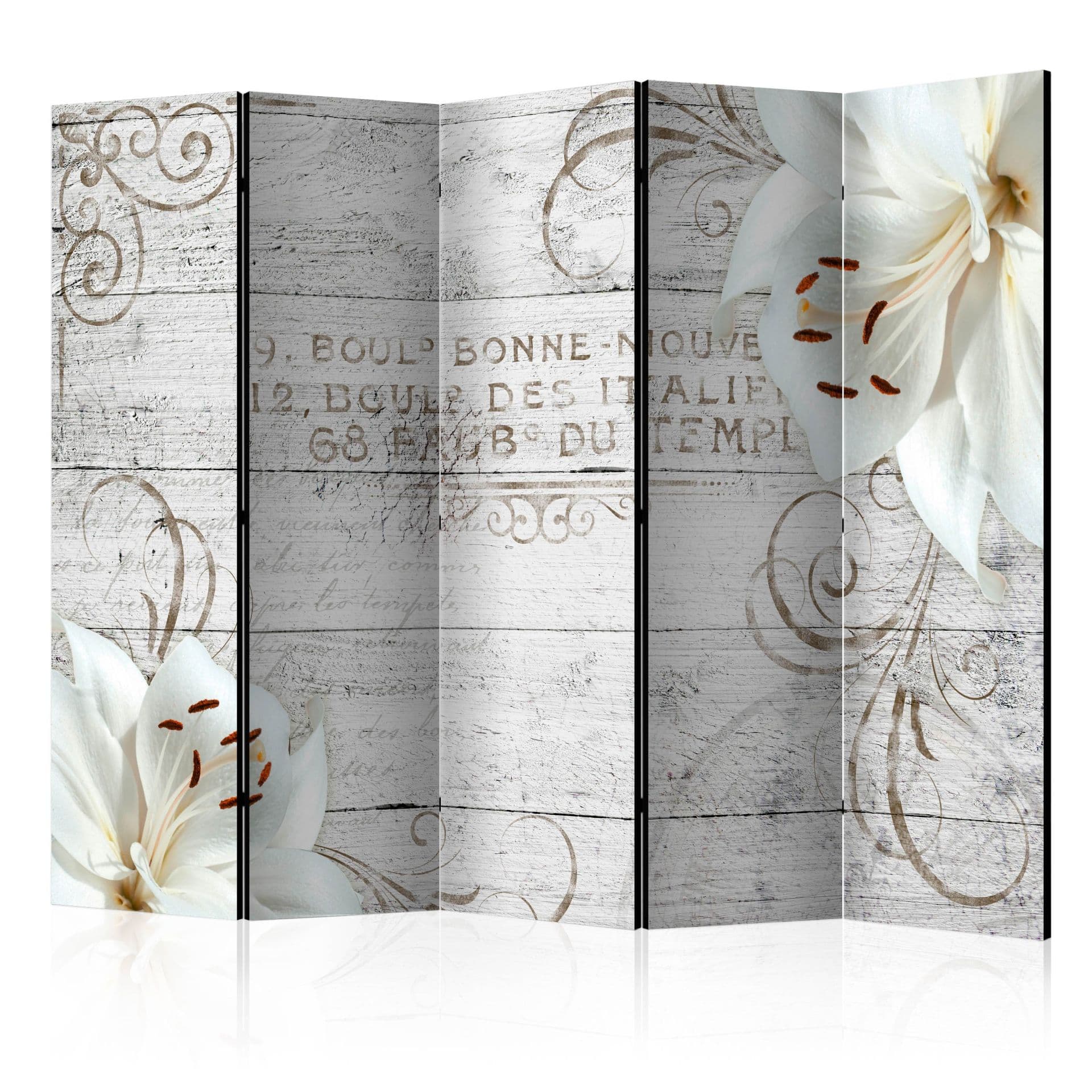 Schermo divisorio - Bonne Nouvelle , 5 pezzi - 225x172 cm