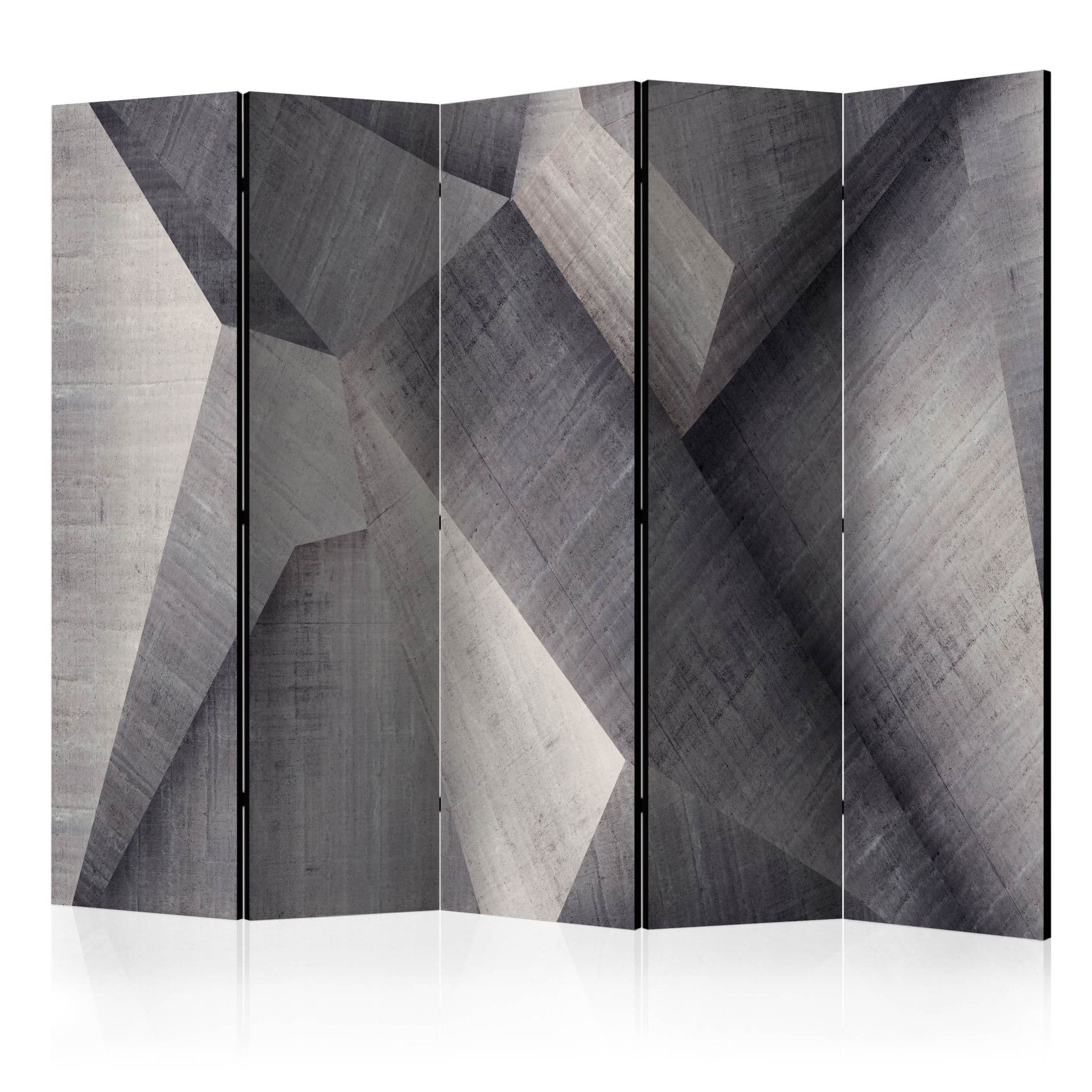 Divisorio - Blocchi di cemento astratti, 5 pezzi - 225x172 cm