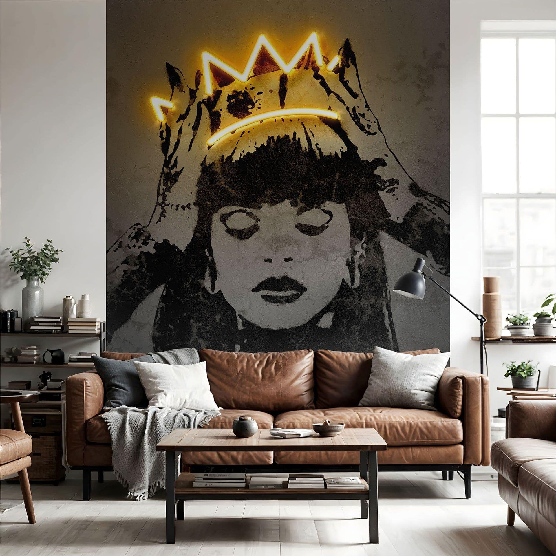 Fotomurale Neon Art - Rihanna - Mielu