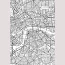 Fotomurale Mappa della città di Londra