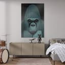 Stampa su vetro acrilico Gorilla - Braun