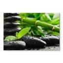 Stampa su vetro acrilico Black Zen Stones