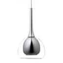 Pendelleuchte Iris 3 Metallic, 40W, 120 x 66 cm, Glas Pendelleuchte