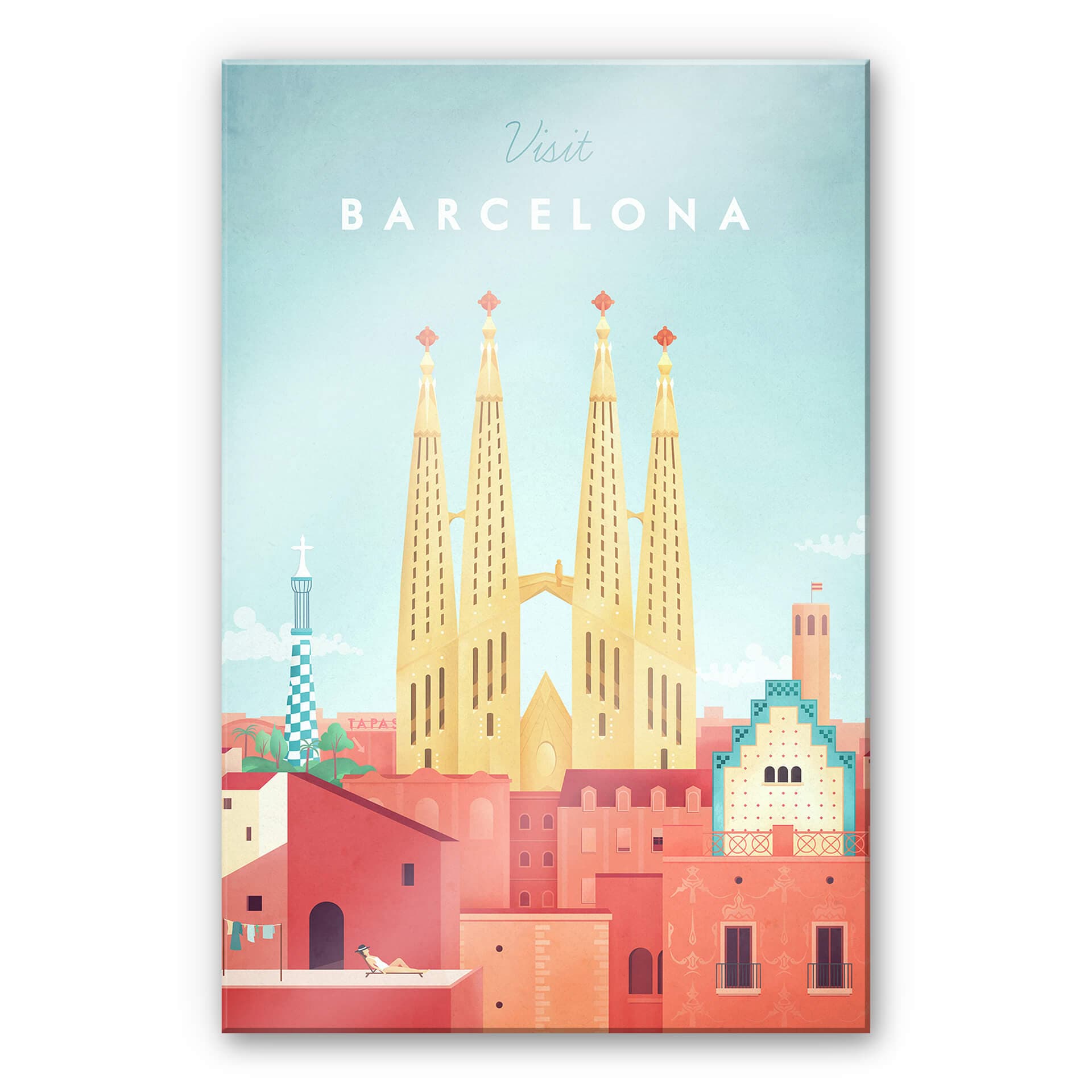 Stampa su vetro acrilico Rivers - Barcellona