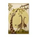 Stampa su legno Braun - Giraffe