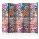 Schermo divisorio - muro arcobaleno, 3 pezzi