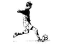 Adesivo murale - Calciatore 2