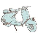 Adesivo murale - Vespa