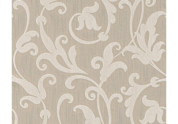 Architects Paper - carta da parati in tessuto serie "Tessuto" colore bianco segnale, beige-grigio