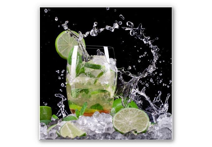 Stampa su Forex - Schizzi di mojito - quadrato