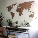 Mappamondo 3D in legno