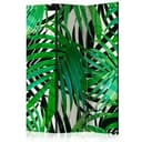 Schermo divisorio - Foglie tropicali, 3 pezzi