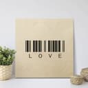 Stampa su legno - Barcode Love