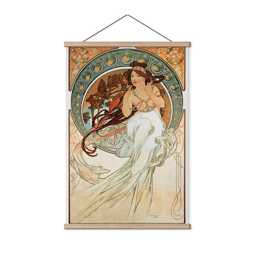 Stampe su tessuto Mucha - Quattro arti: Musica