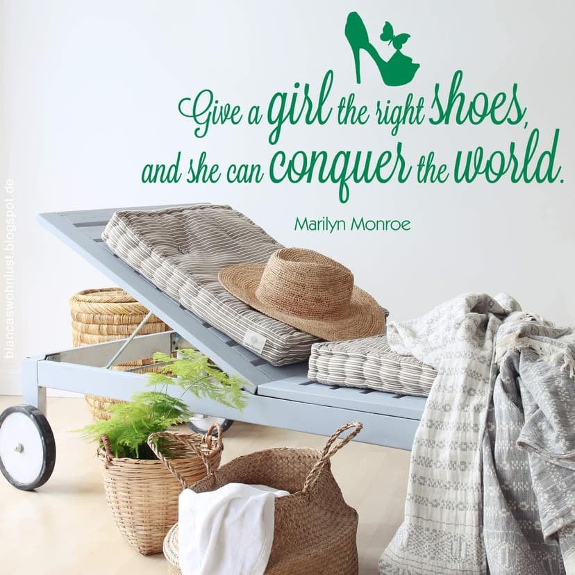 Adesivo murale - Give a girl the right shoes... 1