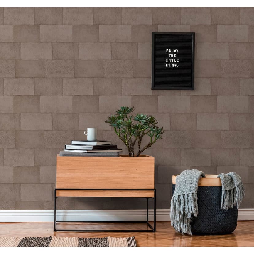 Livingwalls carta da parati Titanium 3 Effetto pietra
