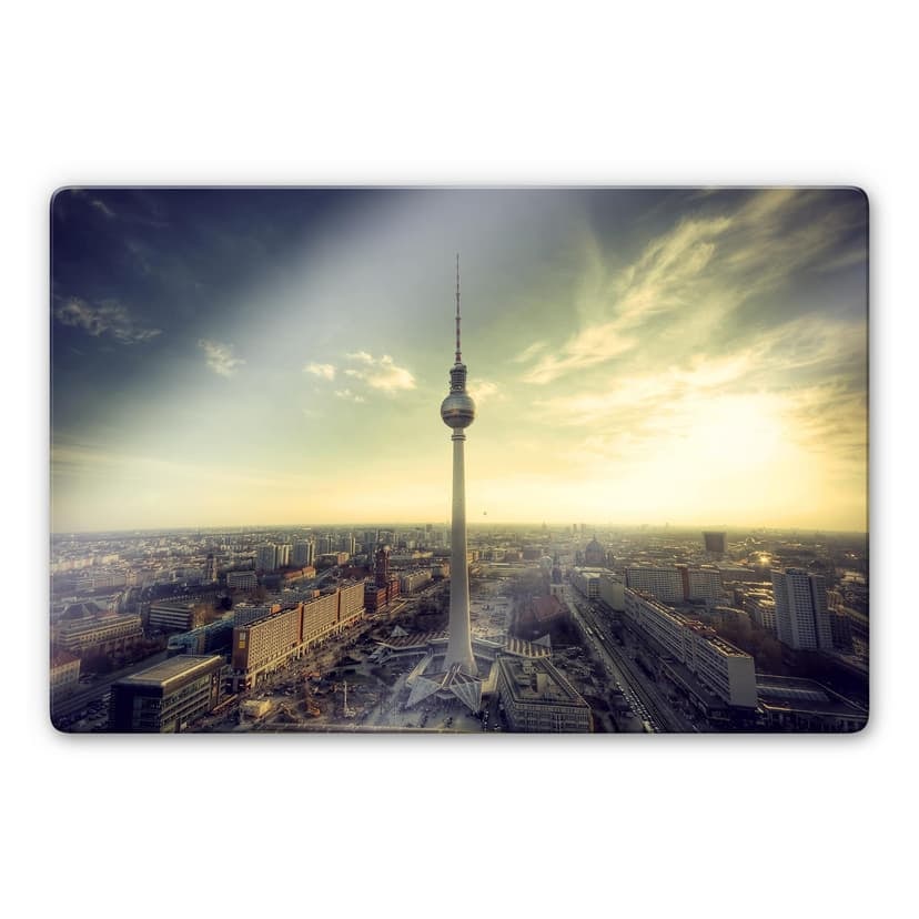 Panorama di Berlino con la torre della televisione