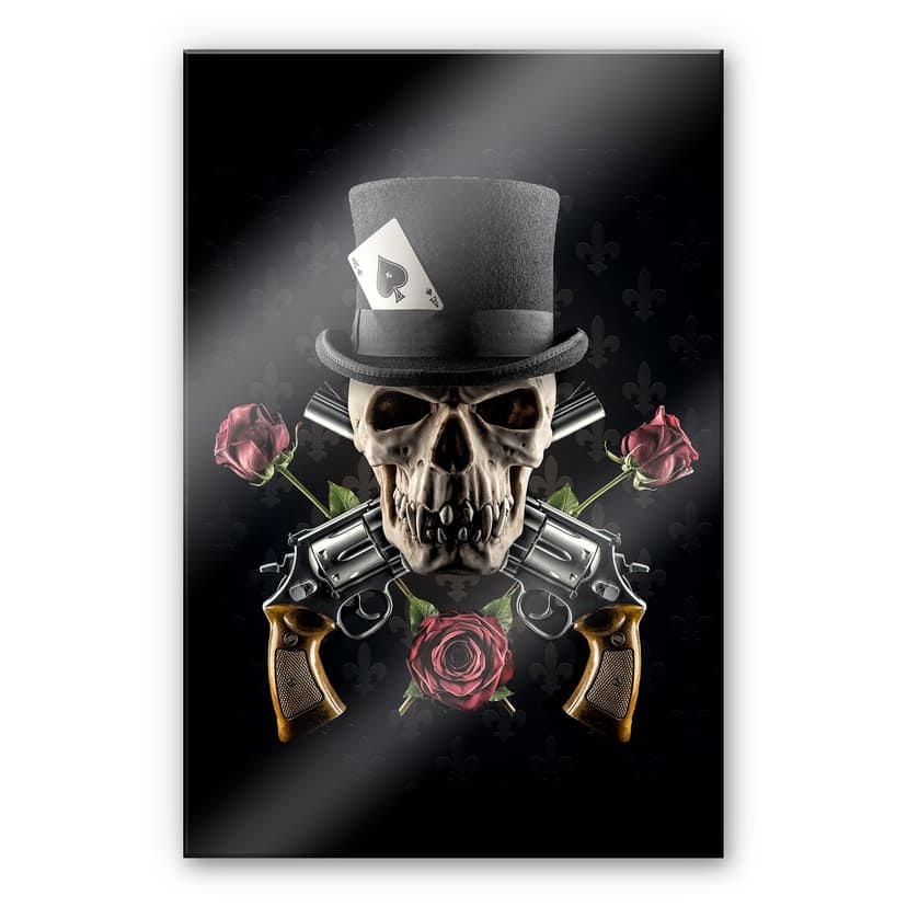 Stampa su vetro acrilico Damstén - Guns and Roses