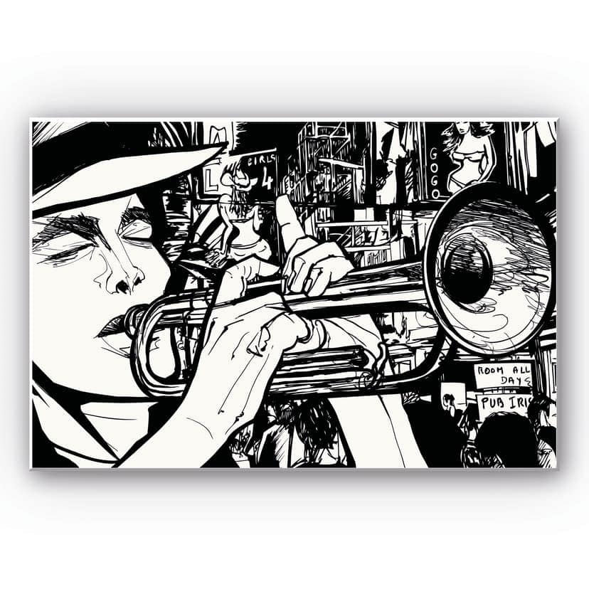 Stampa su Forex - Il suono di un musicista di strada